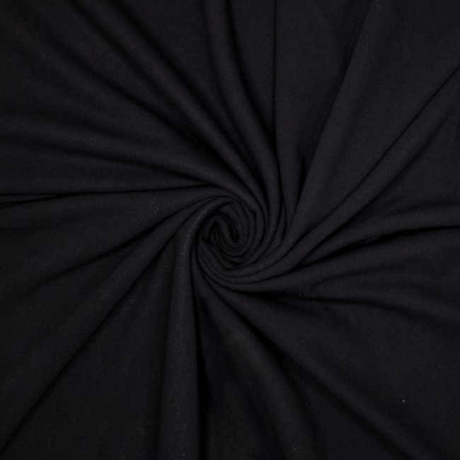 Knit co/pl/ea plain schwarz